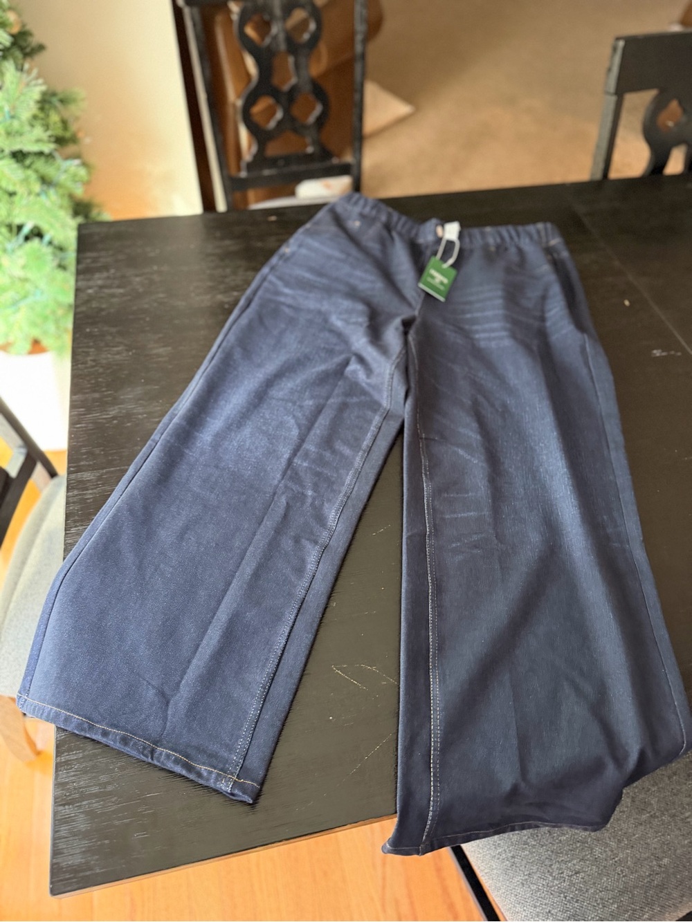 HALARA Dark Blue Wide-Leg Jeans - XL Petite